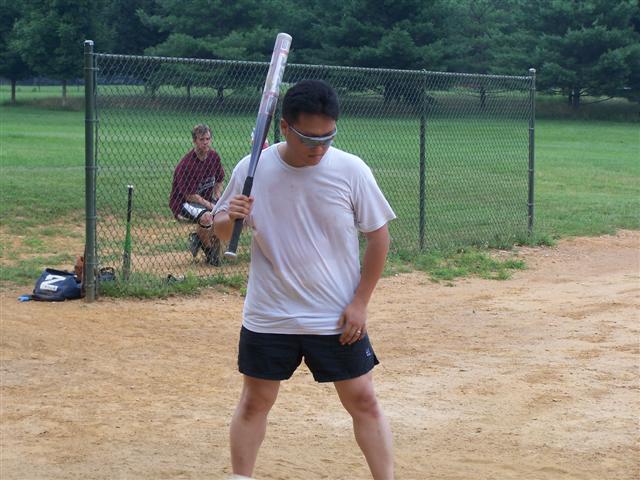 Soo-Yong prepares the pitch