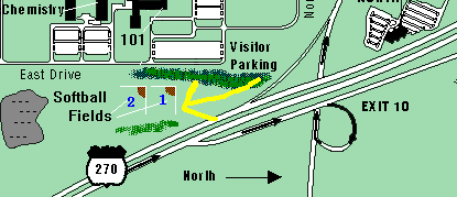 Map of where the fields are
